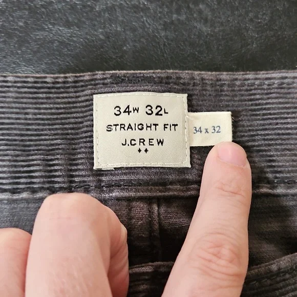 J. Crew Mens Brown Straight Fit Corduroys Size 34x32 Fall Casual Office Work - Picture 5 of 8
